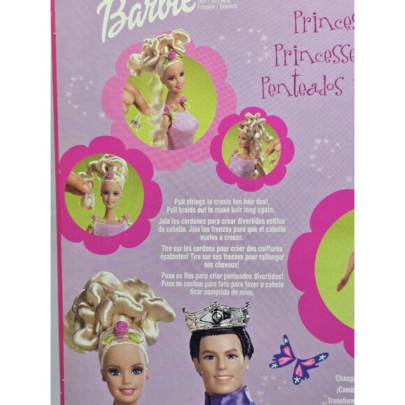 Rose Princess Blonde Barbie Doll Mattel 2000- New In Box - Picture 13 of 16